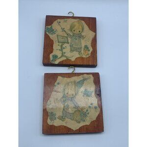 Betsey Clark Doll Images Framed on Wood Plaque x 2